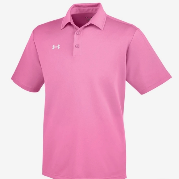 Under Armour Other - Under Armour mens pink pole heat gear